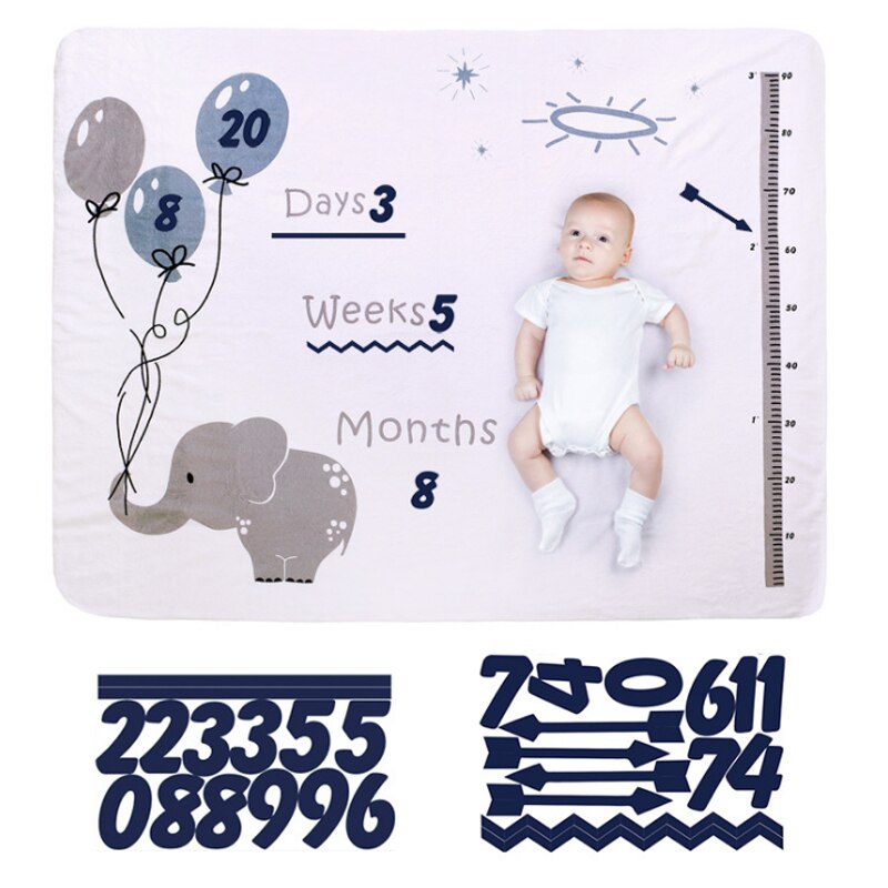 BABY FLANNEL PHOTO MAT + ACCESSORIES 