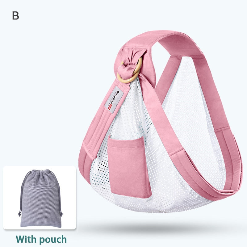 Écharpe De Portage Bébé - Naissance à 3 Ans (3,5-15 Kg) - Tissu Extensible, Respirant, Confortable