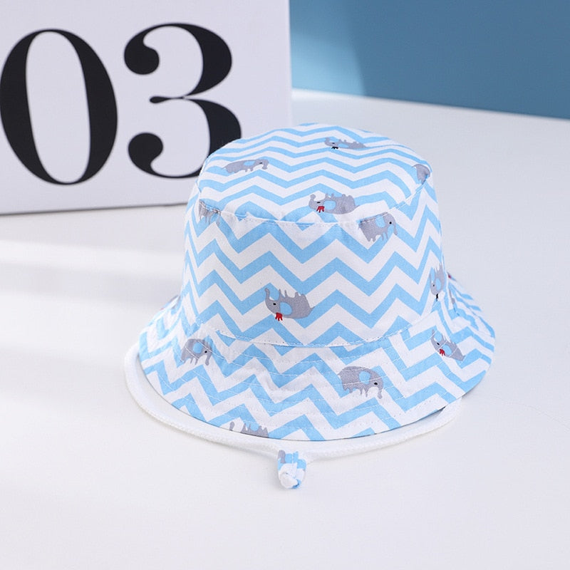 PATTERNED COTTON BOB HAT - BABY/CHILDREN 