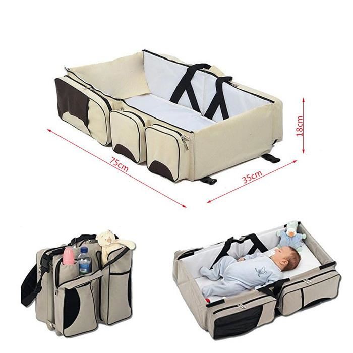 3 IN 1 BABY BAG: TRAVEL COT + CHANGING TABLE 