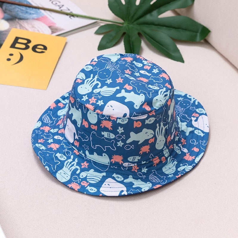 PATTERNED COTTON BOB HAT - BABY/CHILDREN 