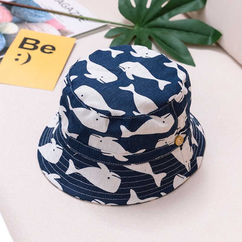 PATTERNED COTTON BOB HAT - BABY/CHILDREN 