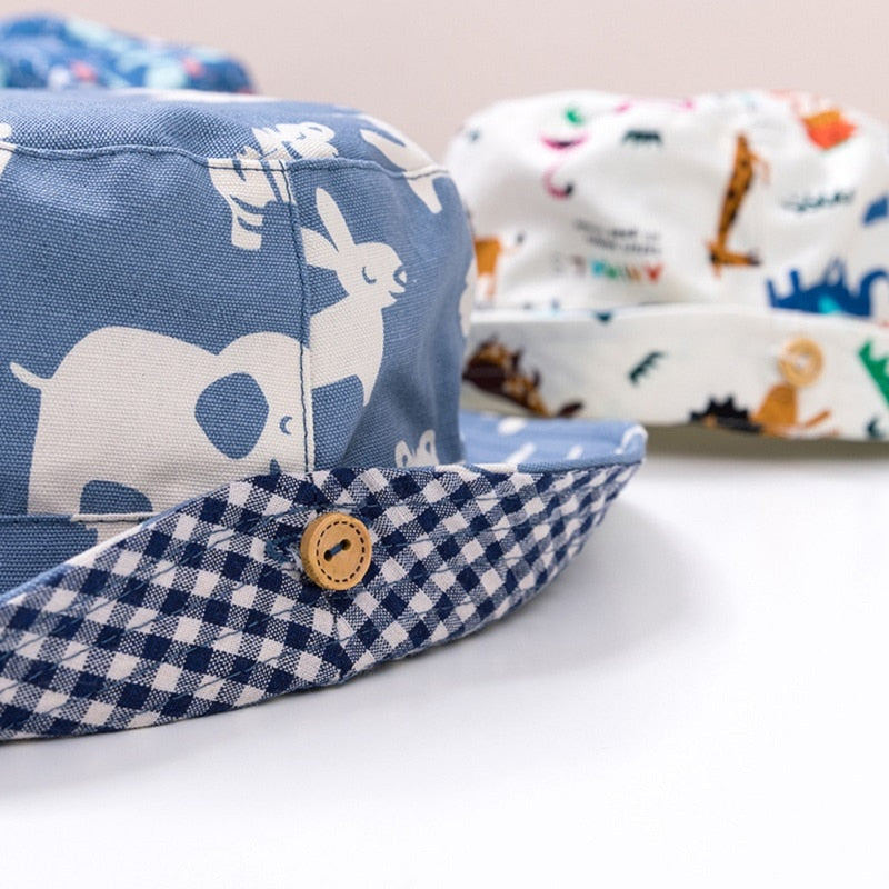 PATTERNED COTTON BOB HAT - BABY/CHILDREN 