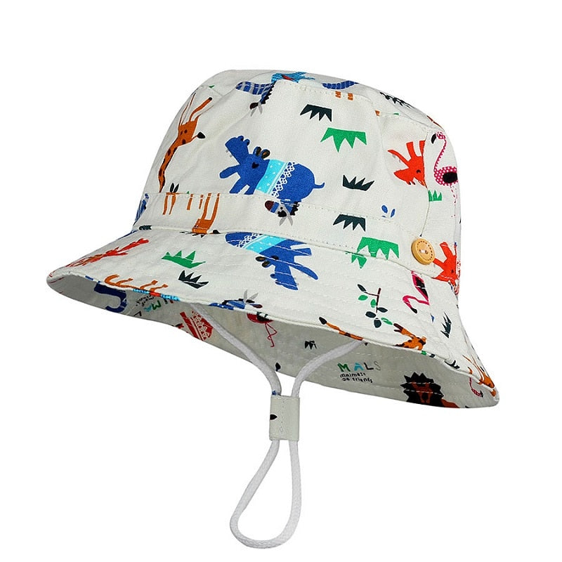 PATTERNED COTTON BOB HAT - BABY/CHILDREN 