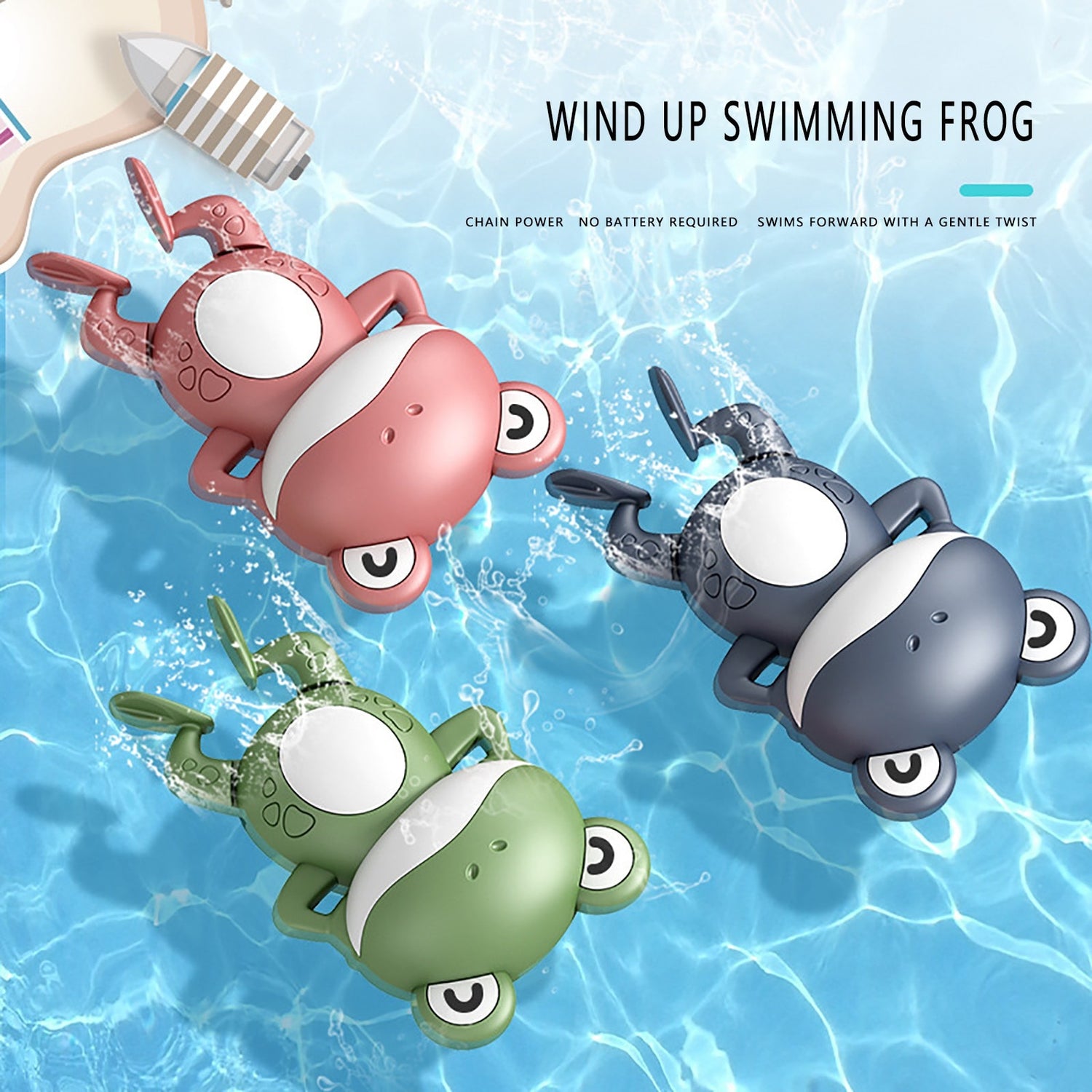 Grenouille range-jouets pour le bain (Frog Pod) Petit Format
