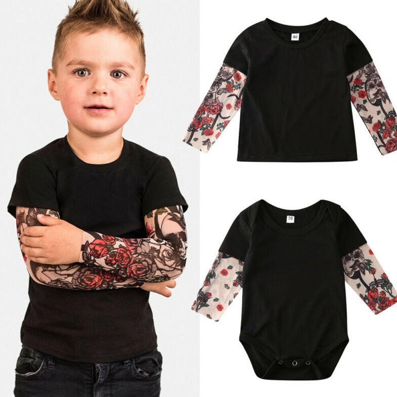 BODY BÉBÉ & TSHIRT ENFANT - EFFET FAUX TATOUAGE 3D