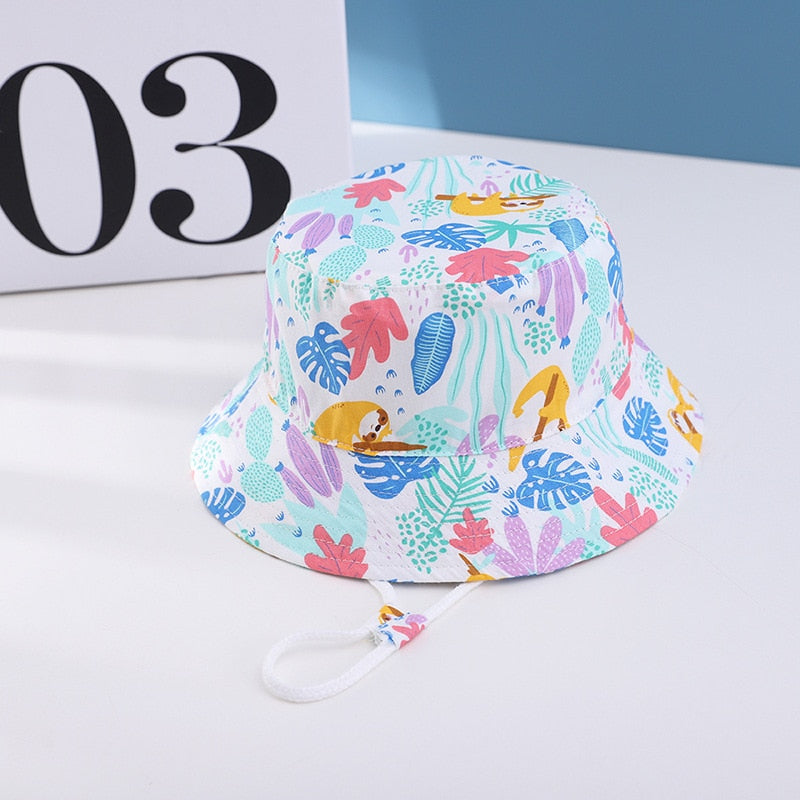 PATTERNED COTTON BOB HAT - BABY/CHILDREN 