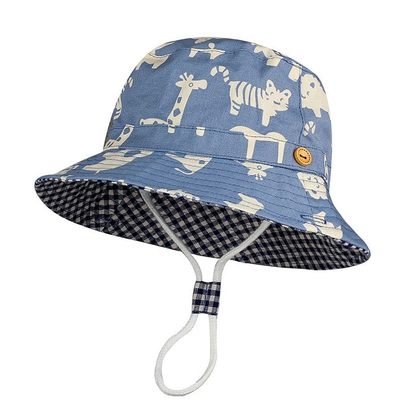 PATTERNED COTTON BOB HAT - BABY/CHILDREN 