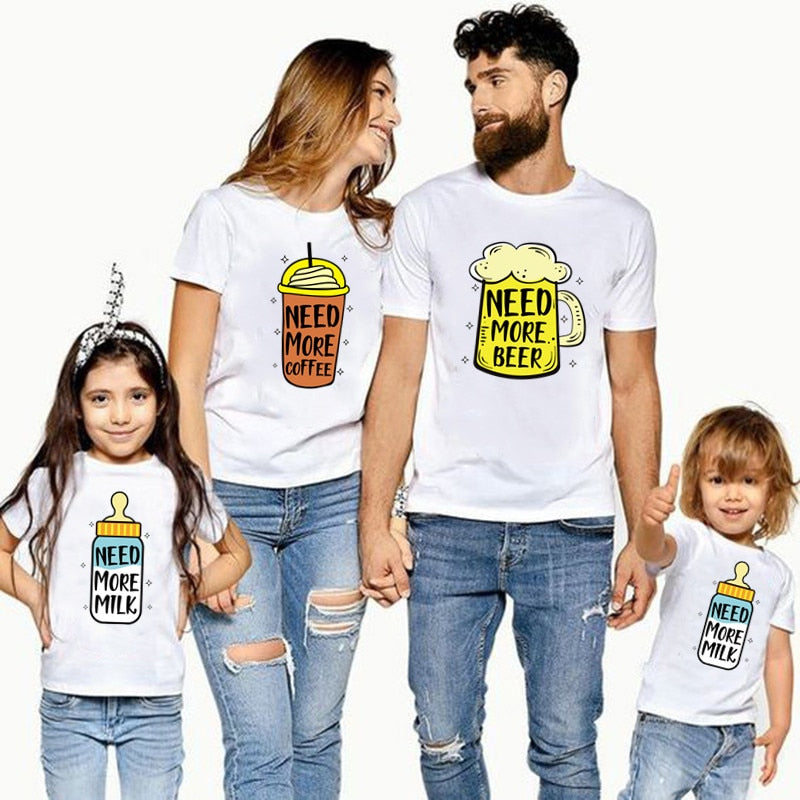 MATCHING TSHIRT FAMILLE HUMOUR