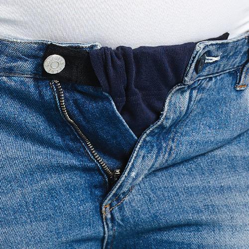 Lèvent d'extension de pantalon pour jeans, pantalons de grossesse, bouton  de col en métal, sans couture, 5 pièces