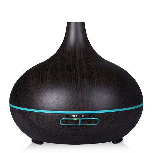 PETIT DIFFUSEUR BOIS HUILES ESSENTIELLES 400ML + TÉLÉCOMMANDE