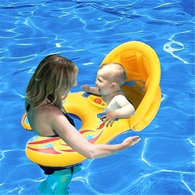 Bouée enfant avec ombrelle pour piscine et plage - Bouée pour bébé – L' Enfant Malin